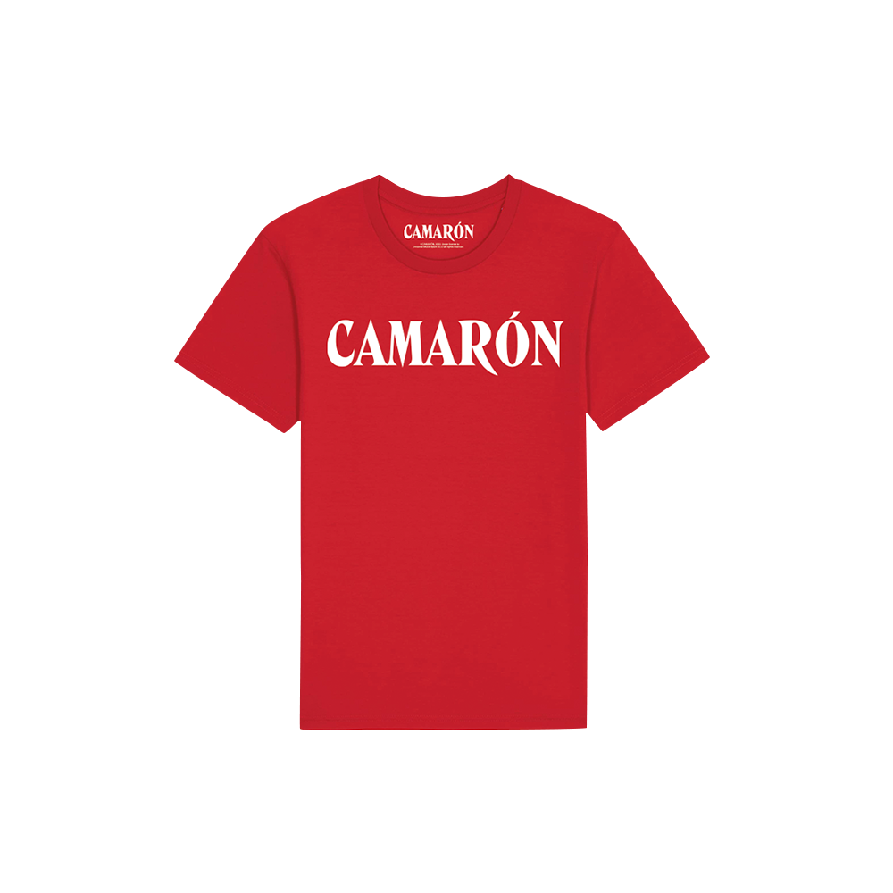 Camarón De La Isla Camiseta Roja Logo Camarón Casa Flamenco