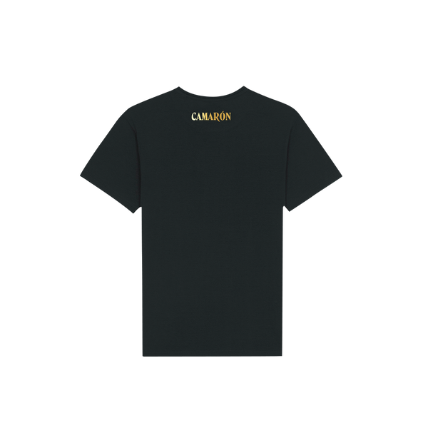 Camiseta Negra Icon Camarón Gold